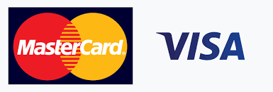 Visa masercard logo white backround
